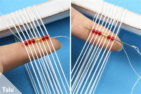 Basteln mit perlen ein perlenarmband weben. Rocailles Armband selber machen - Anleitung zum Weben ...