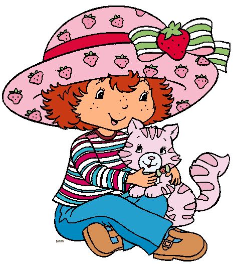 Strawberry shortcake coloring pages : Contemporary Strawberry Shortcake Clip Art | Cartoon Clip Art