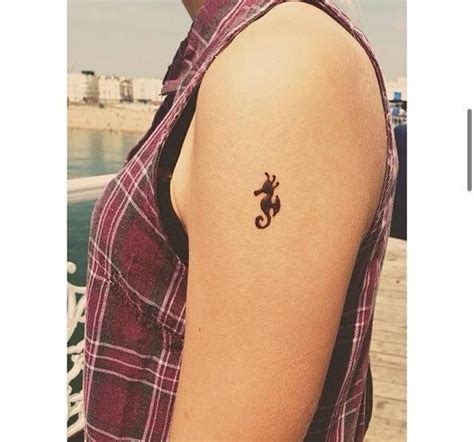 The outline of the tattoo is then filled with fine black dots and lines to give it a beautiful look. sea horse tattoo - Google Search | Seahorse tattoo ...