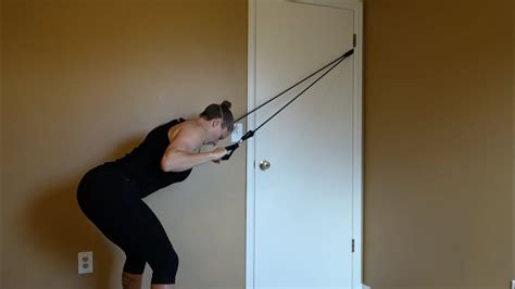 Lat pulldown at home with bands. Lat Pulldown with Resistance Bands by NeeBooFit - YouTube