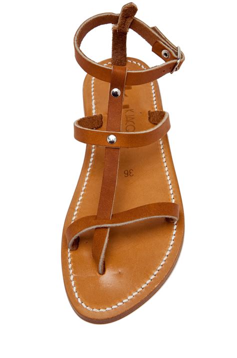 Lyst - K. Jacques K Jacques Gina Sandal in Natural in Brown