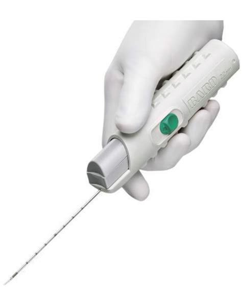 A biopsy is a medical test involving the removal of cells or tissues for examination. Max-Core Biopsy Instrument by CR Bard