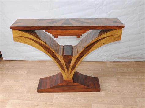 Console table vintage dining table table furniture marble top table modern console furniture affordable furniture. Art Deco Inlay Hall Table Console Tables Vintage Furniture