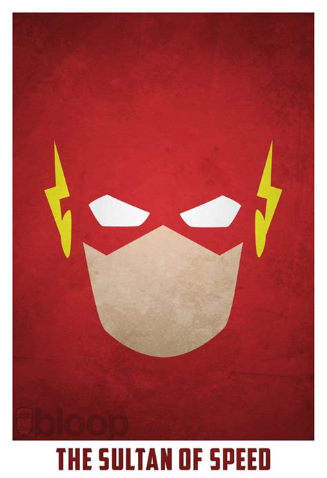 The flash (or simply flash) is the name of several superheroes appearing in american comic books published by dc comics. Bloops' Minimalist DC Superhero Posters Collection - YBMW