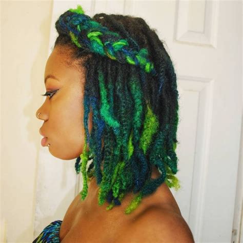 Dreadlocks continue to be popular in barbershops. Dyed Locs Hair in 2020 | Natural dreads, Manic panic hair ...