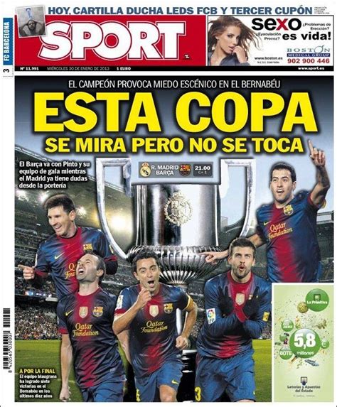 Diario Sport (30 de enero de 2013) | Portadas, Portadas de ...