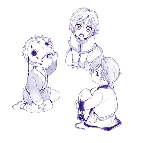 Yona of the dawn characters kija. Yona of the Dawn (暁のヨナ) - little Kija, Shin-ah, & Je-ha ...