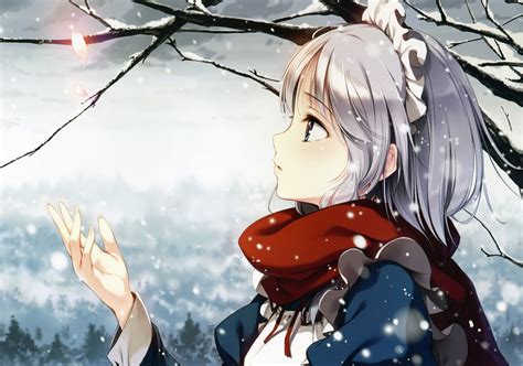 You can also upload and share your favorite flare wallpapers. Girl haired female anime character catching falling snow ...