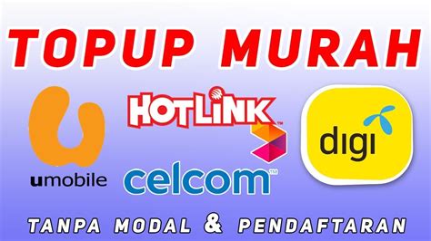Cara menyemak kuota ini pasti sudah diketahui. CARA BELI TOPUP MURAH [CELCOM/DIGI/MAXIS/U MOBILE/ETC ...