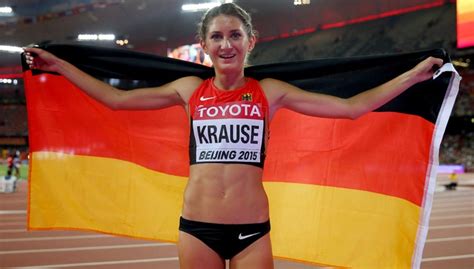 Mai, kam sie für eine pressekonferenz und eine autogrammstunde in die. Bronze für Krause - Leichtathletik-WM Tagesround-Up ...