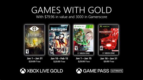 Play together with xbox live gold and xbox game pass ultimate. New Games with Gold for January 2021 - Xbox Wire