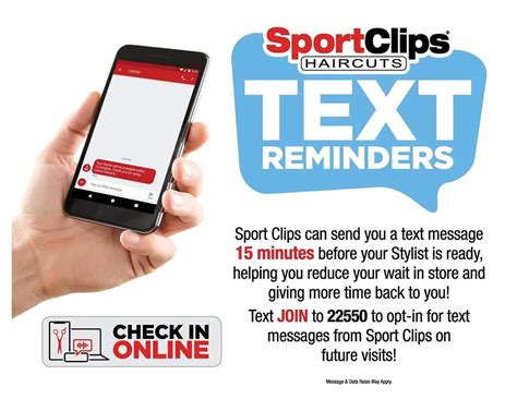 Maybe you would like to learn more about one of these? Make sure you get opt-in for texting so... - Sport Clips ...