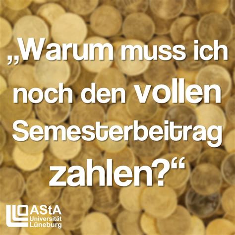 Konzerte und jams aber lesungen o.ä. Semesterbeitrag: Warum muss ich immer noch bezahlen ...