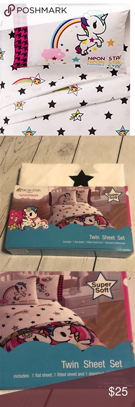 Looking for a good deal on neon bedding? Unicorn sheets set in 2020 | Unicorn sheets, Sheet sets ...