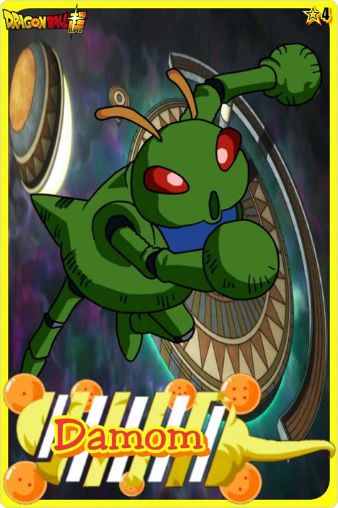 Damom (ダモン, damon) est un combattant de l'univers 4. Damom- Team Universe 4. Dragon ball super | Dragon ball ...