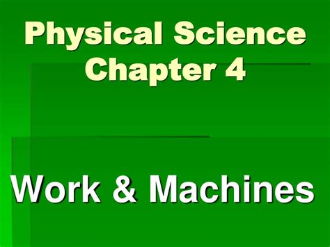 Chapter 4 science class 10 revolves around carbon and its compounds. PPT - Physical Science Chapter 4 PowerPoint Presentation ...