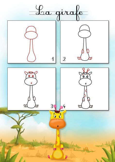 Voici un tutoriel dans lequel nous allons voir dessiner une . Dessin1_Comment dessiner une girafe ? | Easy drawings ...