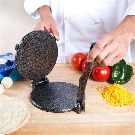 Authentic and homemade tortilla press. 7 1/2" Tortilla Press | Tortilla press, Homemade tortillas, Tortilla