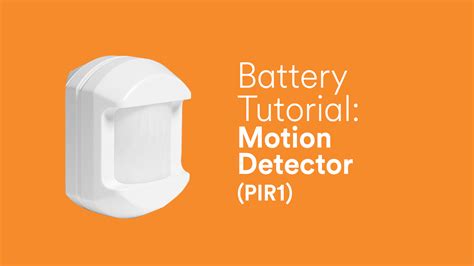 Inevitably, that first chirp just happens to sound at about 3. Battery Tutorial: Motion Detector (PIR1) - Video Support Hub