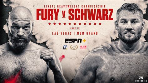 Tyson fury vs tom schwarz | free fight on this day. Tyson Fury Vs Tom Schwarz On June 15 On ESPN+ In Las Vegas ...