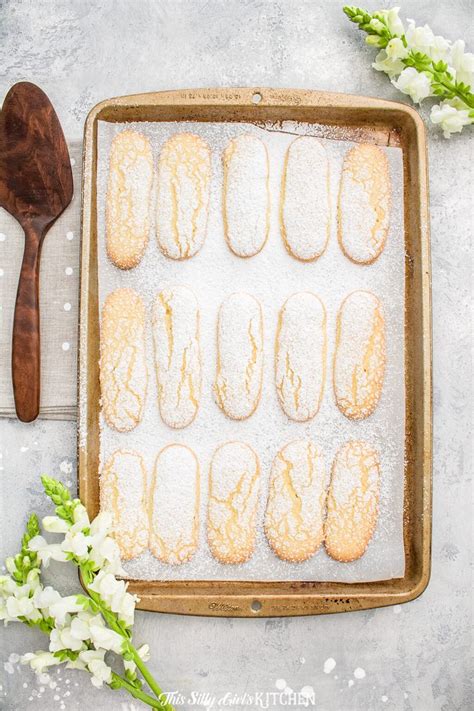 These italian savoiardi biscuits or sponge fingers. How to Make Lady Fingers Cookies - This Silly Girl's Kitchen | Recipe | Lady finger cookies ...