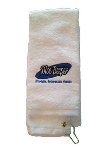 Disc Golf Towel- White | Golf towels, Disc golf, White towels