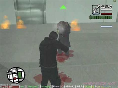 I just love firing gatling guns, and watching the tracers arc out into space. Nemesis VS Leon S. Kennedy GTA San Andreas - YouTube