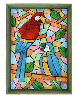 Este quarto infantil mistura vermelho, branco e verde de forma harmoniosa. Mosaico - Flor - Arara | Arte em mosaico, Produção de arte ...