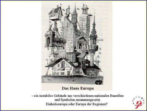 Dieser ankauf ist eine einzelbilddatei. Das Europaische Haus Karikatur - Heimidee