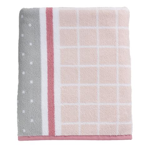 Heat it up with a heated towel rack. Simple by Design Grid Bath Towel | Bath towels, Towel, Bath