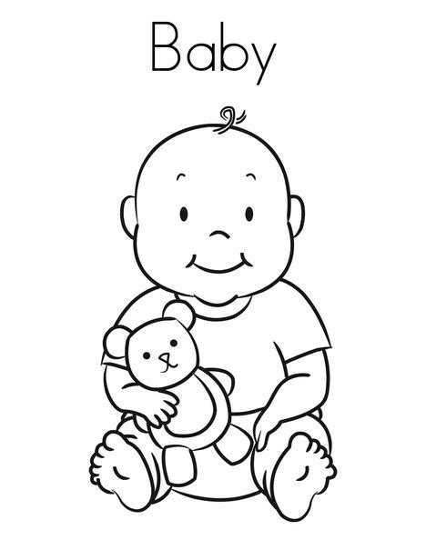 It develops fine motor skills, thinking, and fantasy. Free Printable Baby Coloring Pages For Kids