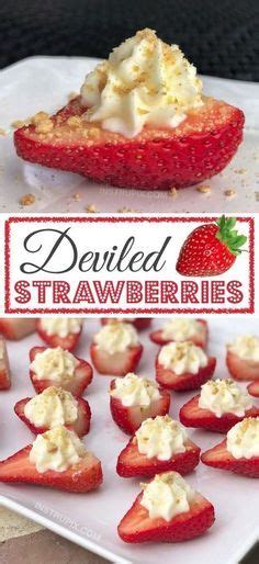 A deviled strawberries cheesecake is a wonderful dessert and one of the more popular desserts today. Deviled Strawberries | Recipe | Finger food desserts ...