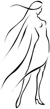 It is helpful to check negative spaces between the body and arms. woman silhouette | Silhouette art, Woman silhouette ...