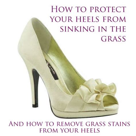 Most trusted shoe care products. Save those heels from sinking in grass & get grass stains ...