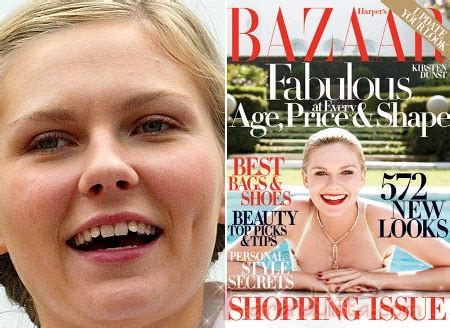 Dunst has straighter teeth again at the opening of a store at rodeo drive, in beverly hills. Editaron la sonrisa de Kirsten Dunst en Harpers Bazaar | Farandulista