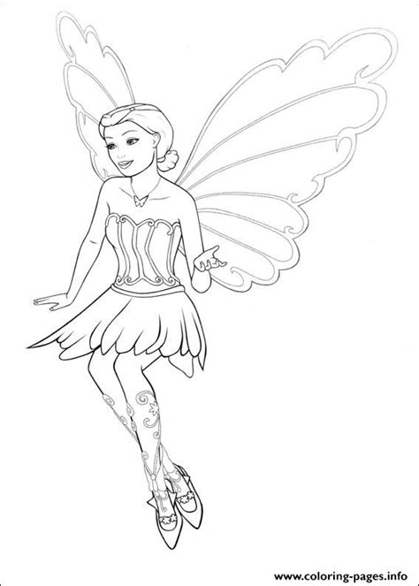 / fine design princess coloring pages printable kids fairy. Barbie Mariposa 12 Coloring Pages Printable