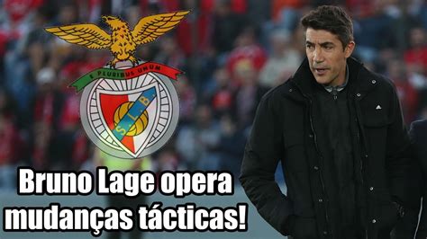 Em causa estavam quatro desafios (sp. Bruno Lage opera mudanças tácticas no Benfica para os ...