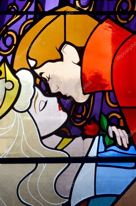 Download and use 50+ disney stock photos for free. Disney Sleeping beauty stain glass window. - Stock ...