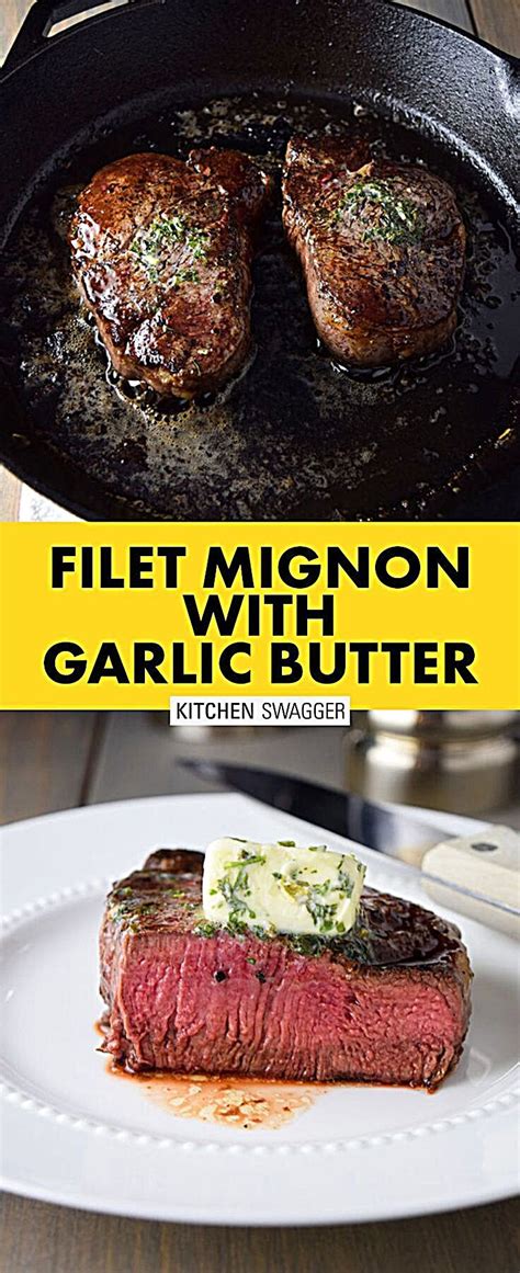 In this post, i'll share with you all my tips and tricks (plus things to avoid) for cooking mouthwatering butter in your right hand use a spoon to collect and baste the top of the steak with hot oil. Pan-Seared Filet Mignon Recipe with Herb Butter | Recipe ...