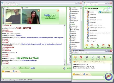 This online chat website caters to people that want to have a conversation with total strangers. Adenks™: Camfrog Video Chat 5.5.238