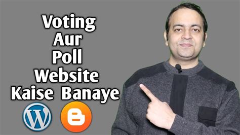 Participate in voting contests, rankings and awards. How to create a poll or voting website in Blogger ...