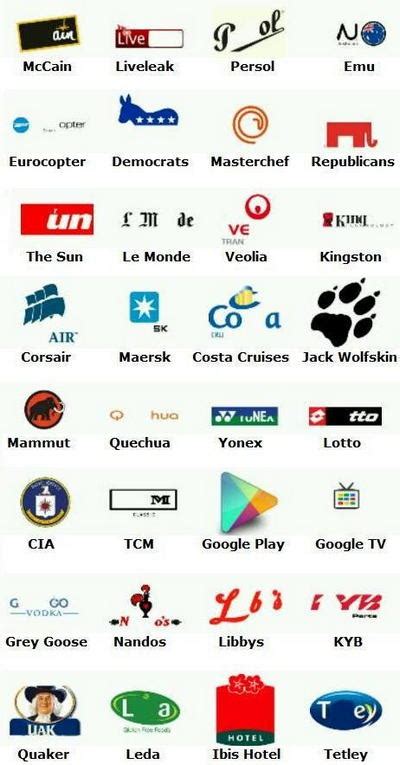 Find the logos you are looking for or cannot guess in logo quiz. Respuestas Logo Quiz nivel 13 y 14 de Android