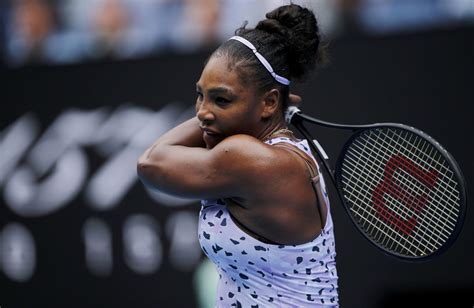 Footage courtesy of tennis australia. SERENA WILLIAMS at 2020 Australian Open at Melbourne Park ...