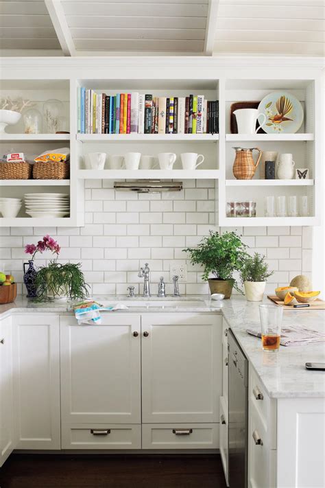 Kitchen shelf liners can make your kitchen look more attractive and also help keep it clean. Crisp & Classic White Kitchen Cabinets - Southern Living