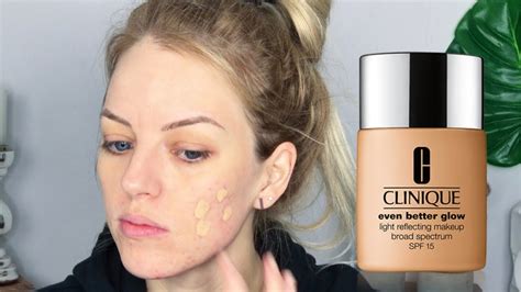 The style of your life. CLINIQUE Even Better Glow Foundation Review/Demo for ACNE ...