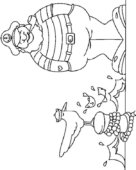 Barbalala, barbibul, barbabelle, barbidou, barbotine, barbouille et barbidur. coloriage metier de marin 05 - Coloriage en ligne gratuit ...