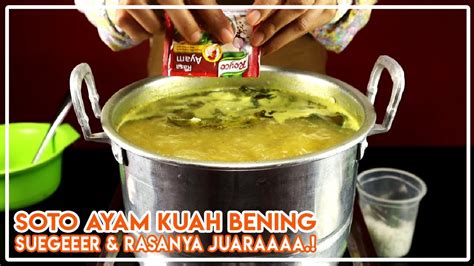 Cara membuat kuah bakso ayam selanjutnya, panaskan minyak sedikit saja untuk menumis dengan api kecil. Resep Soto Ayam Kuah Bening | Spesial, Seger Dan Enak Banget - YouTube