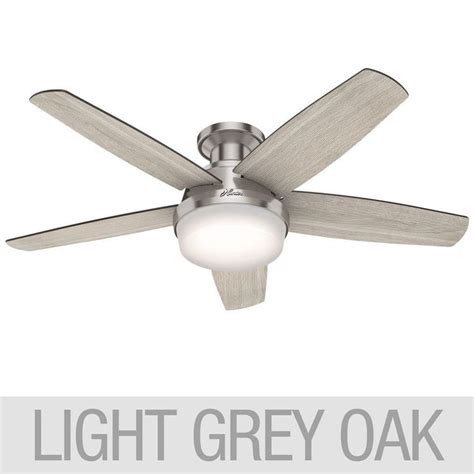 Whether your home is traditional, transitional or modern, the clean style of the stellar 52 ceiling fan is perfect. Hunter Avia Low Profile LED 48" Ceiling Fan | Ceiling fan ...
