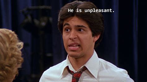 Wilmer valderrama and his fiancée amanda pacheco have welcomed their first child, a daughter born on monday. he is unpleasant - fez that 70s show | Fez that 70s show, That 70s show, That 70s show quotes
