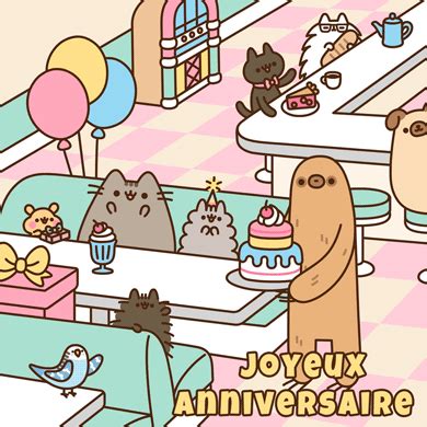 Coeurs · anime · anniversaire · nuit · background · gif · hiver · automne ·. Joyeux anniversaire chat GIFs. 40 cartes de vœux animées